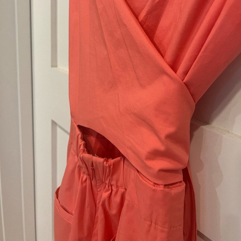 J. Crew Jumpsuit CORAL - Wrap-tie - Size 00 - Picture 6 of 8